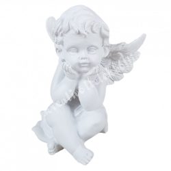 Polyresin angyal, könyöklő, 5x6,5 cm