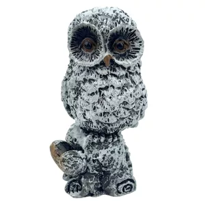Polyresin bagoly, 3,5x6 cm