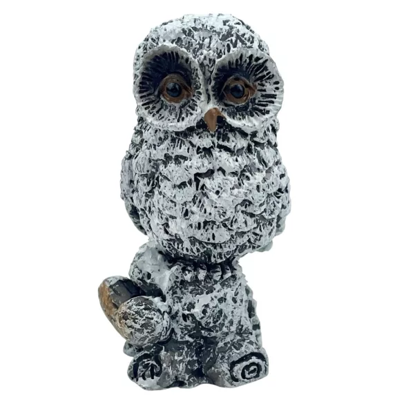 Polyresin bagoly, 3,5x6 cm