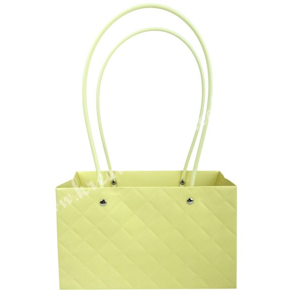 Papír virágtasak füllel, vanília, 22x13,5 cm