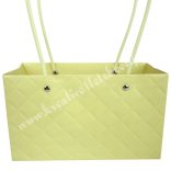 Papír virágtasak füllel, vanília, 22x13,5 cm