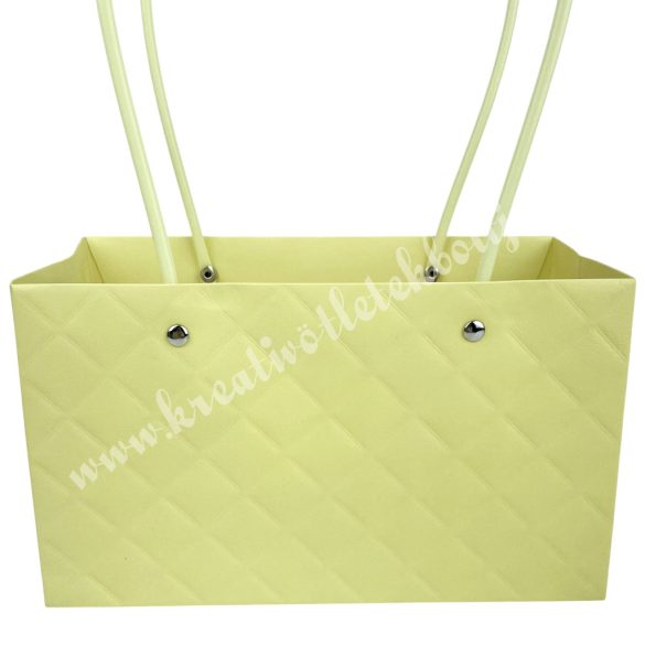 Papír virágtasak füllel, vanília, 22x13,5 cm