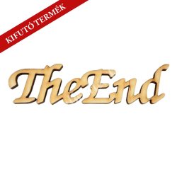 Fa felirat, The End, 15x3,8 cm