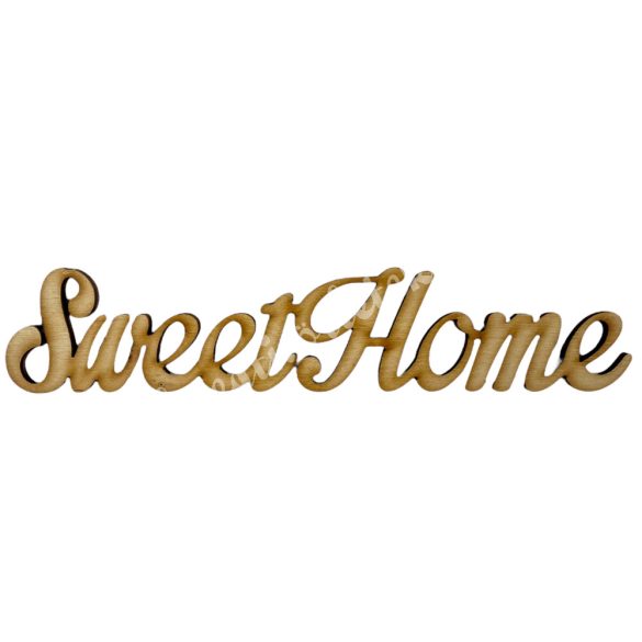 Fa felirat, Sweet Home, 17,5x3,5 cm