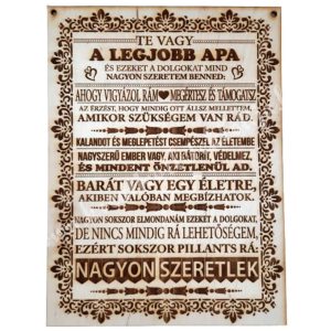 Fatábla, A legjobb apa
