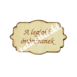 Fatábla A legjobb óvónéninek, 7,5x4,5 cm