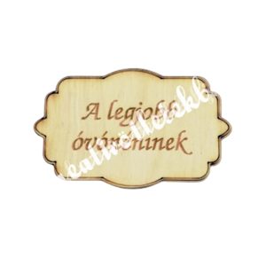 Fatábla A legjobb óvónéninek, 7,5x4,5 cm