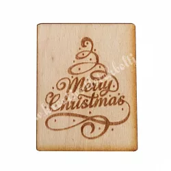 Fatábla, Merry Christmas, fával