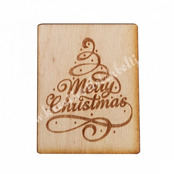 Fatábla, Merry Christmas, fával
