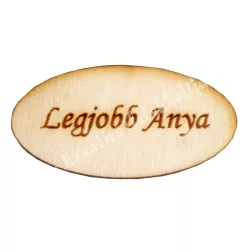 Fatábla ovális, Legjobb Anya