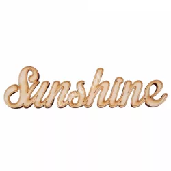 Fa felirat, Sunshine, 9x2,5 cm