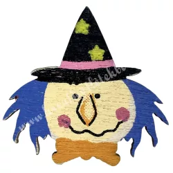 Fafigura, boszorkány, 3x3 cm