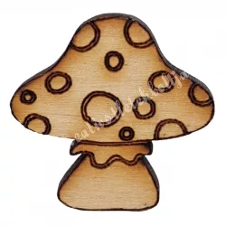 Fafigura, gomba, 3,3x3,3 cm