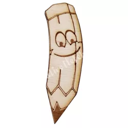 Fafigura mosolygó ceruza