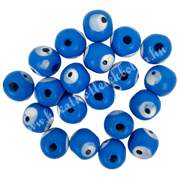 Fagyöngy, mintás golyó, kék, 1,2x1,2 cm, 10 gr/csomag