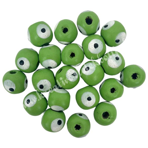 Fagyöngy, mintás golyó, zöld, 1,2x1,2 cm, 10 gr/csomag