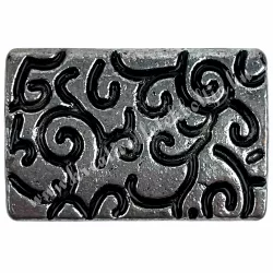 Fémköztes, platina, 2,2x1,5 cm  