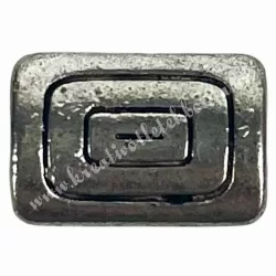 Fémköztes, platina, 1x0,7 cm  