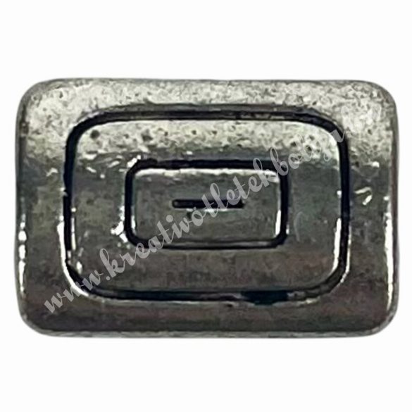 Fémköztes, platina, 1x0,7 cm  