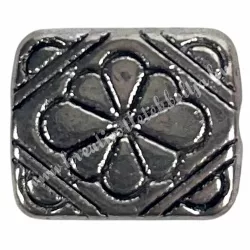 Fémköztes, platina, 1,2x1 cm  