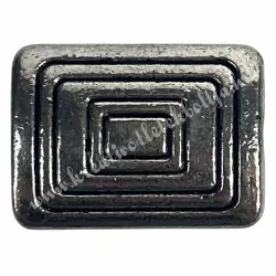 Fémköztes, platina, 1,5x1,1 cm  