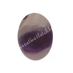 Festett achát cabochon, lila, 1,8x2,5 cm