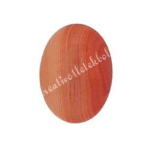 Festett achát cabochon, vörös, 1,8x2,5 cm