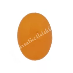 Festett jade cabochon, arany, 1,8x2,5 cm