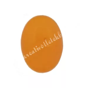Festett jade cabochon, arany, 1,8x2,5 cm