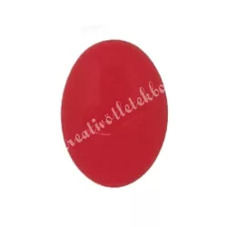 Festett jade cabochon, vörös, 1,8x2,5 cm