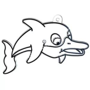 Festhető forma matricafestékhez, delfin, 7,5x4,5 cm
