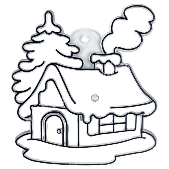 Festhető forma matricafestékhez, házikó, 6x6,5 cm