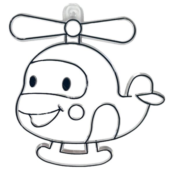 Festhető forma matricafestékhez, helikopter, 7x7,5 cm