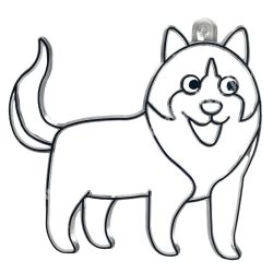 Festhető forma matricafestékhez, kutya, 7,5x7 cm