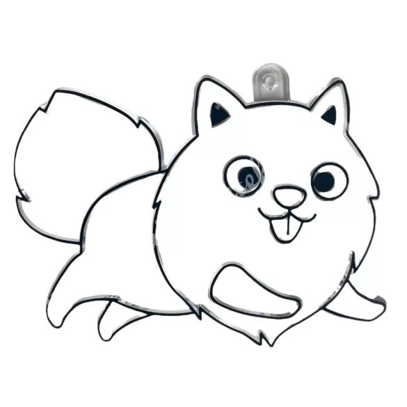 Festhető forma matricafestékhez, pomerániai spicc, 8x6 cm