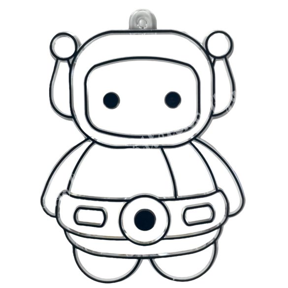 Festhető forma matricafestékhez, robot, 6x8 cm