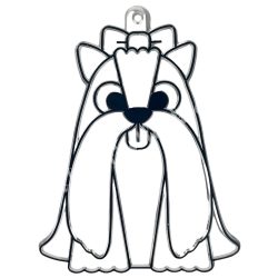 Festhető forma matricafestékhez, shih tzu, 6x8 cm