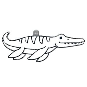 Festhető forma matricafestékhez, teleosaurus, 10,5x4 cm