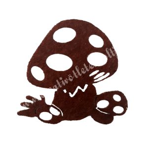 Filc gomba, 6x6 cm