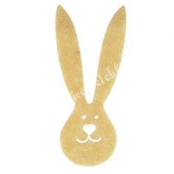 Filc nyuszifej, bézs, 3x6 cm