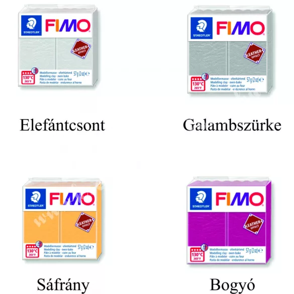 FIMO Leather Effect süthető gyurma, 57 g
