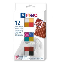   FIMO Effect Colour Pack Leather süthető gyurma készlet, 12x25 gr