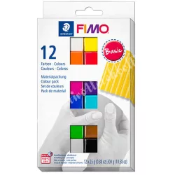   FIMO Soft Colour Pack süthető gyurma készlet, basic színek, 12x25 gramm