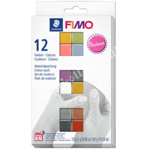 FIMO Soft Colour Pack süthető gyurma készlet, fashion színek, 12x25 gramm