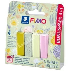   FIMO Effect Colour Pack süthető gyurma készlet, floral, 4x25 gramm
