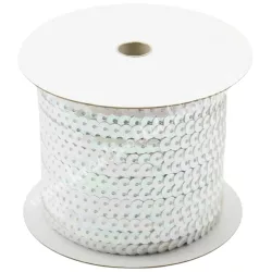 Flitter, fehér, 6 mm