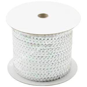 Flitter, fehér, 6 mm