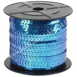 Flitter, irizáló középkék, 6 mm