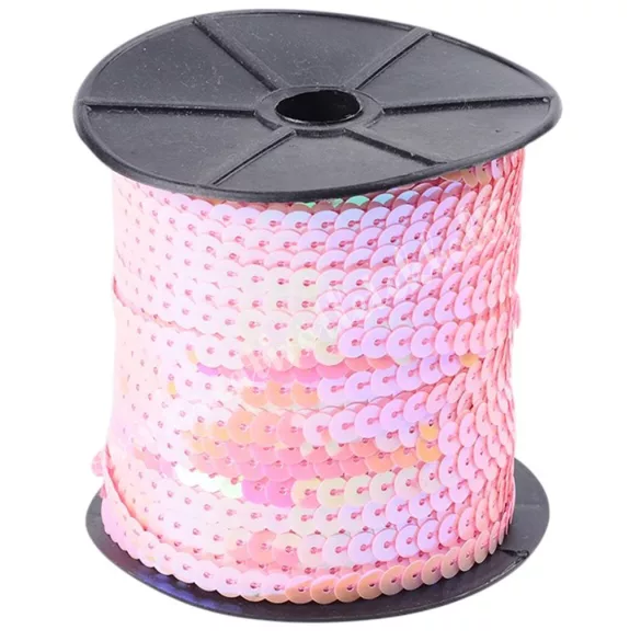 Flitter, irizáló rózsaszín, 6 mm