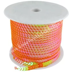 Flitter, irizáló narancssárga, 6 mm